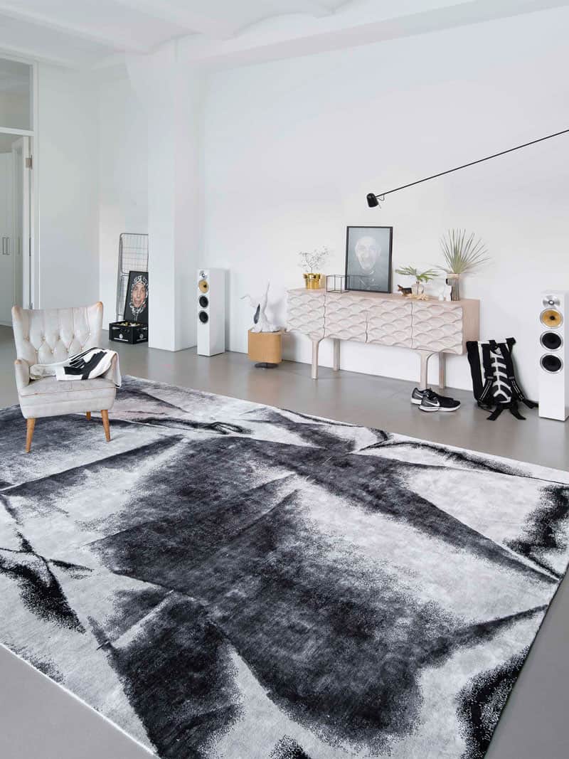 Tappeto Bianco e Nero Lux 4