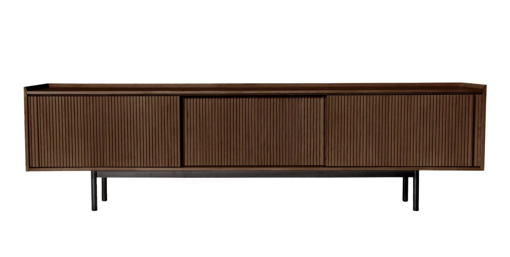 Credenza 3 Ante Marrone Sipario | Dimensioni: Height 78 cm