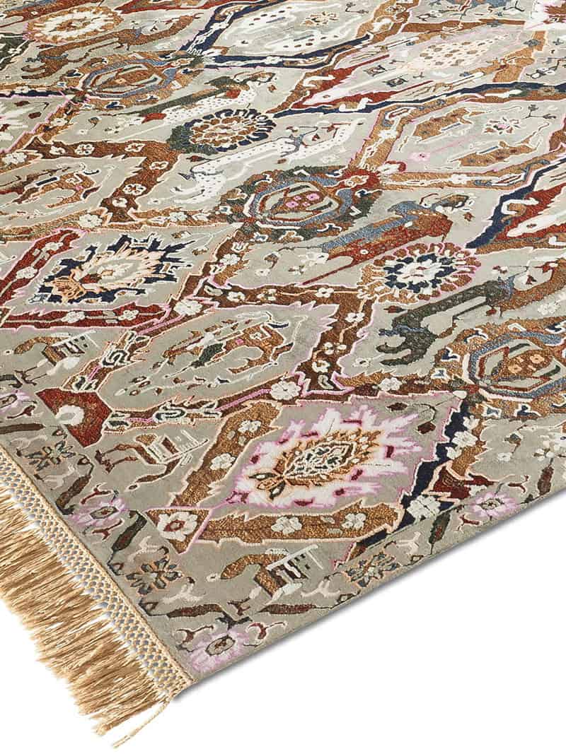 Tappeto Lusso KavaBagh Grigio/Verde