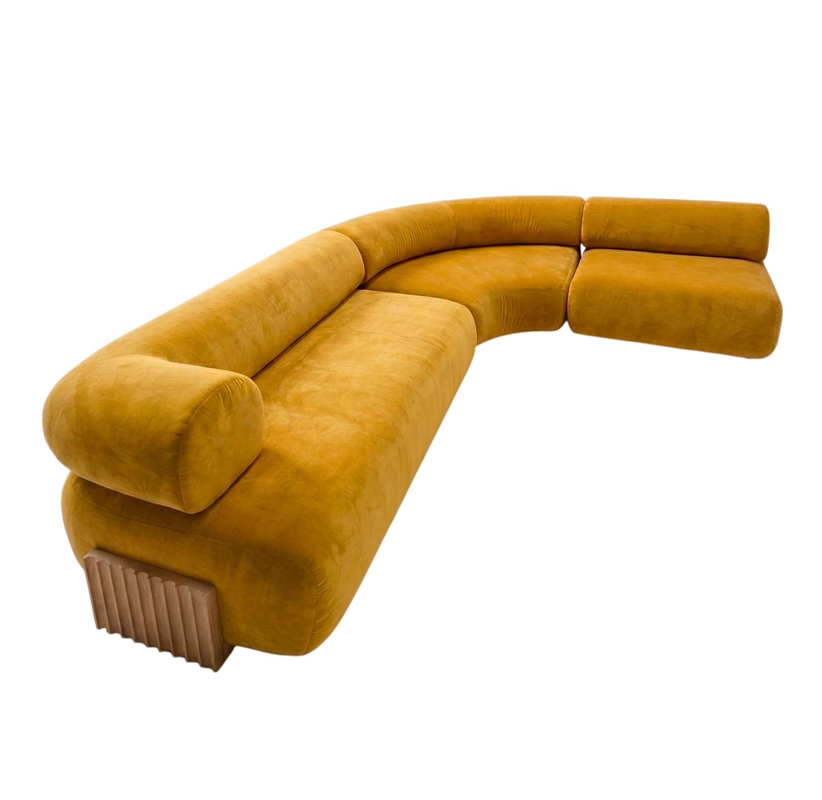 Divano modulare in legno Carmel