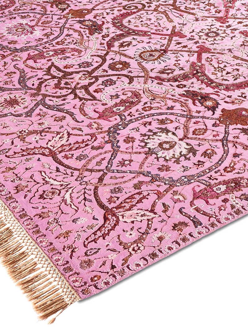 Tappeto Lusso Heriz Rosa
