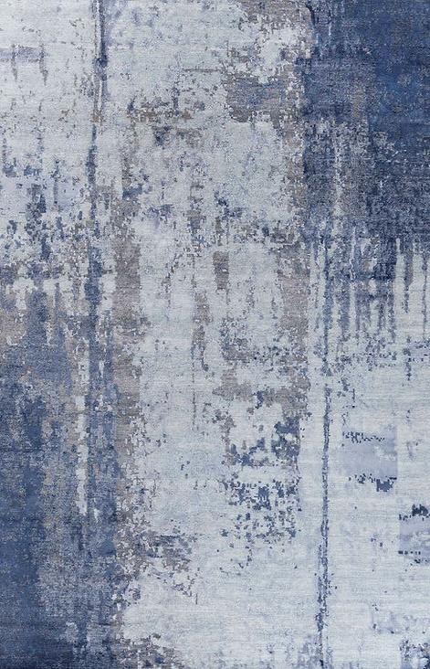 Tappeto Astratto Blu 3