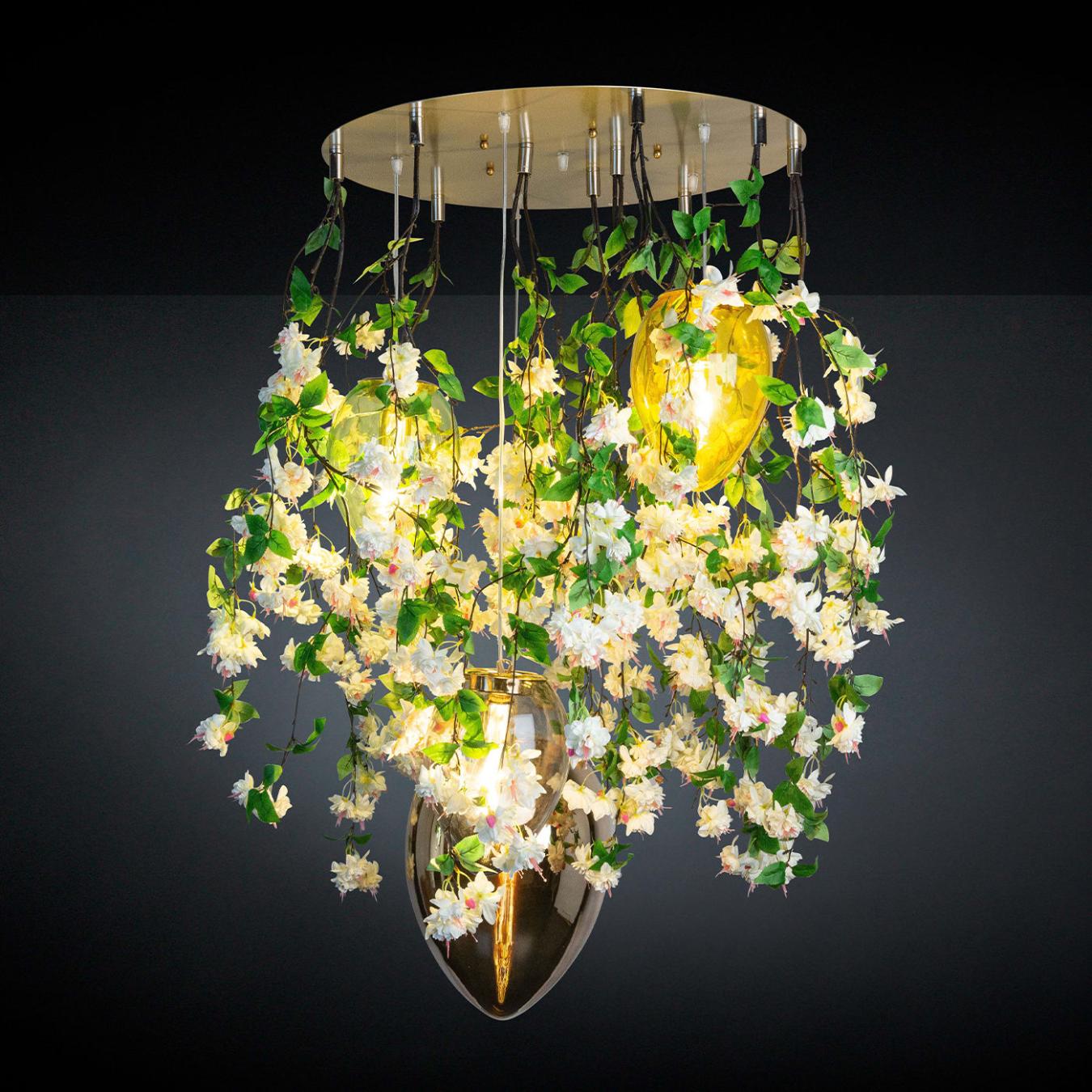 Lampadario Crystal Egg Cascade