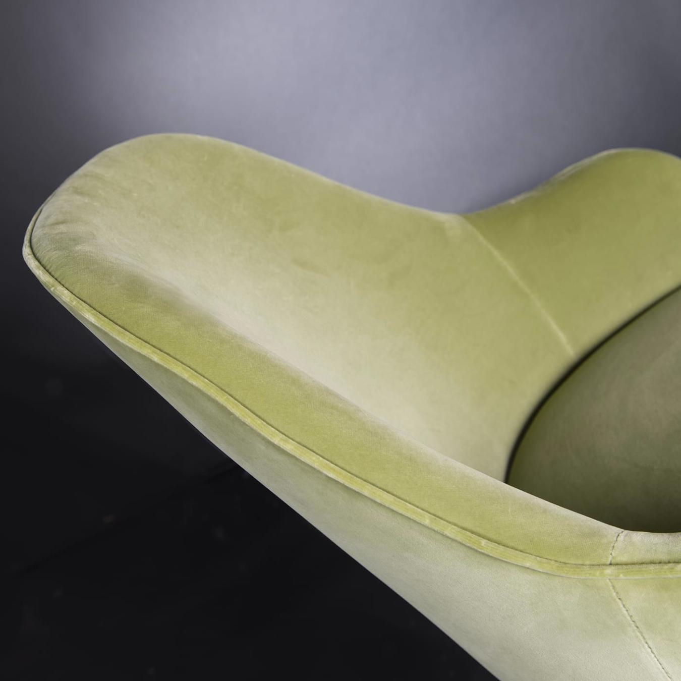 Sedia Paulette Verde con Braccioli