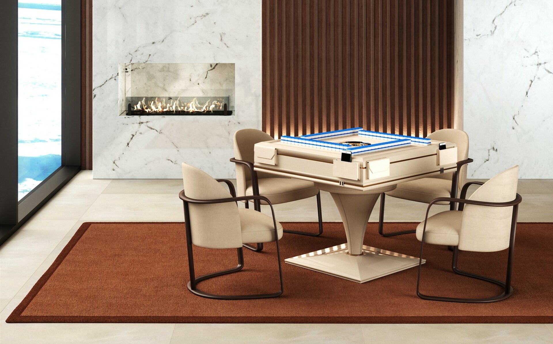 Tavolo da mahjong automatico Posh