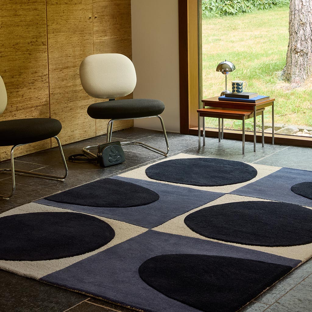 Spot Square Blue/Navy Tappeto