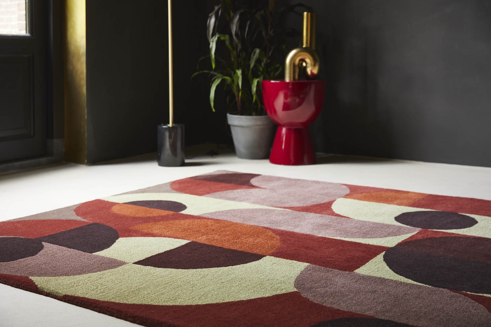 Tappeto Decor Cosmo Rosso Verde Chiaro 95203 | Misura: 160 x 230 cm
