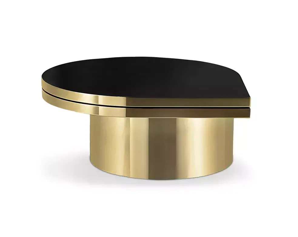 Dewdrops Tavolino Ottone Lucidato