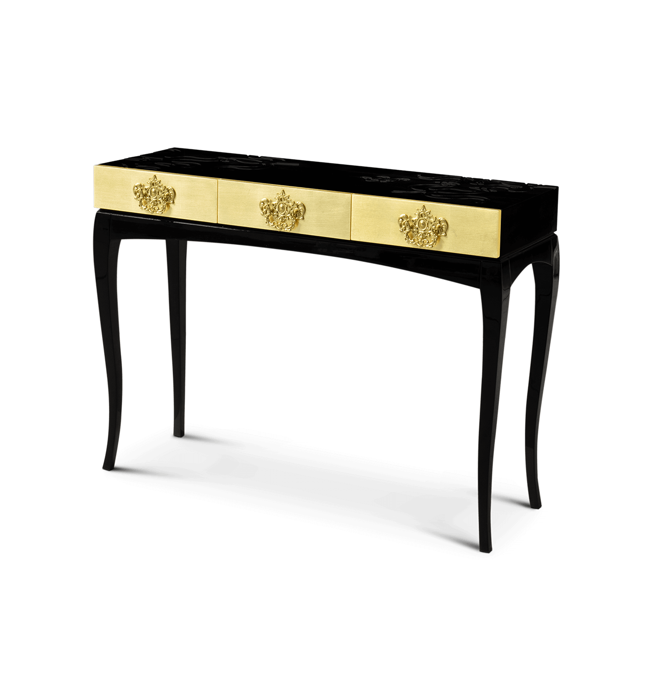 Consolle di Lusso Dorata Trinity