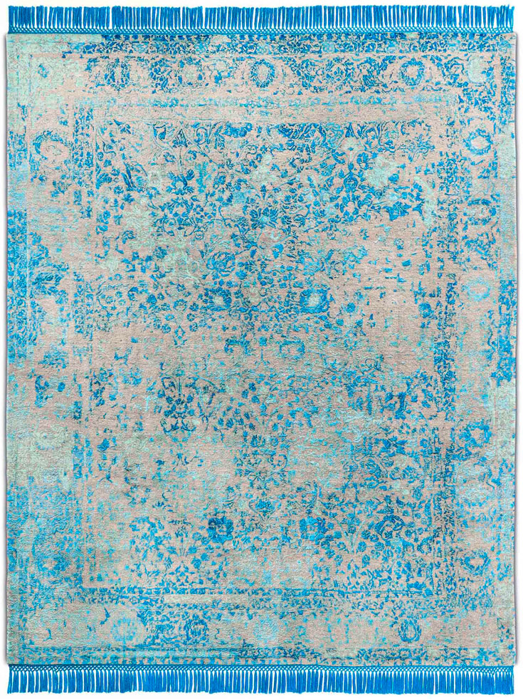 Tappeto Lusso Blu Elettrico