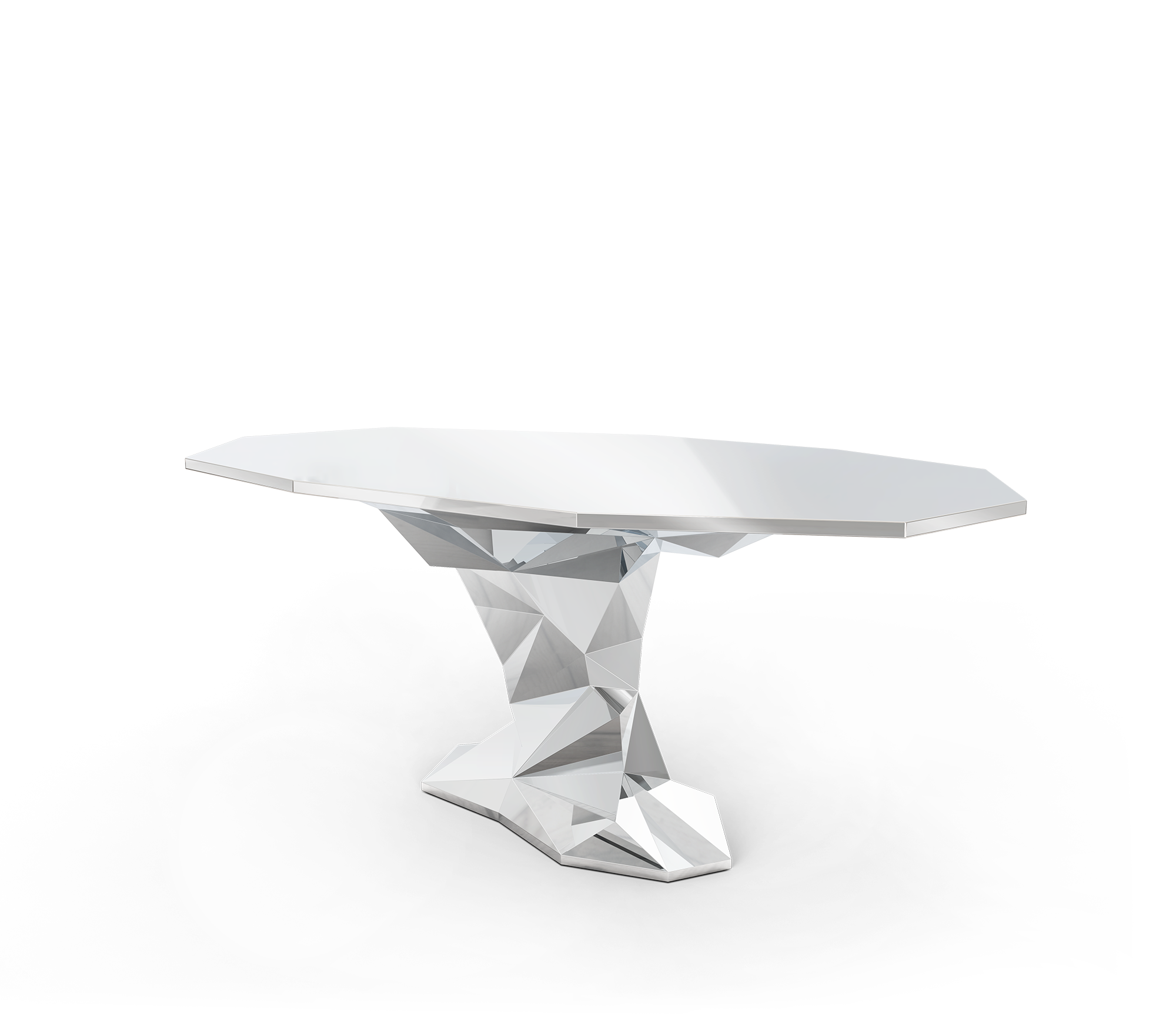 Tavolo da Pranzo Luxe Argento Bonsai