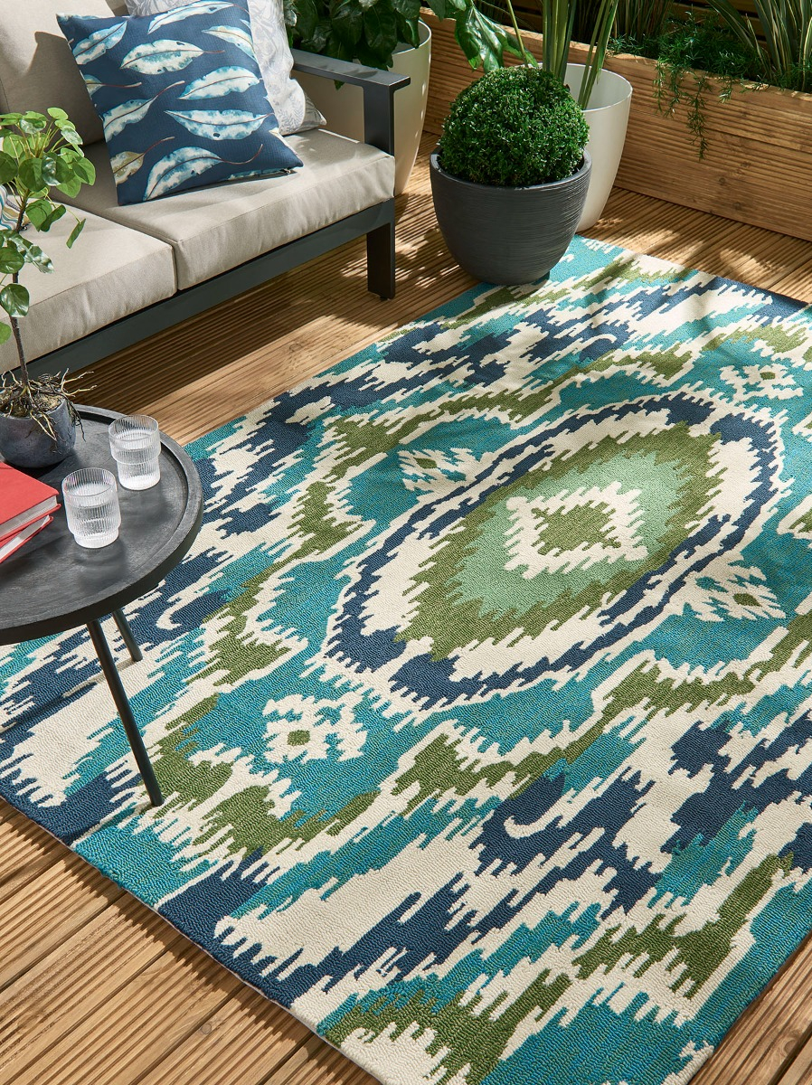 Tappeto Ixora Emera/Palm/Chartr Per Esterni | Misura: 160 x 230 cm