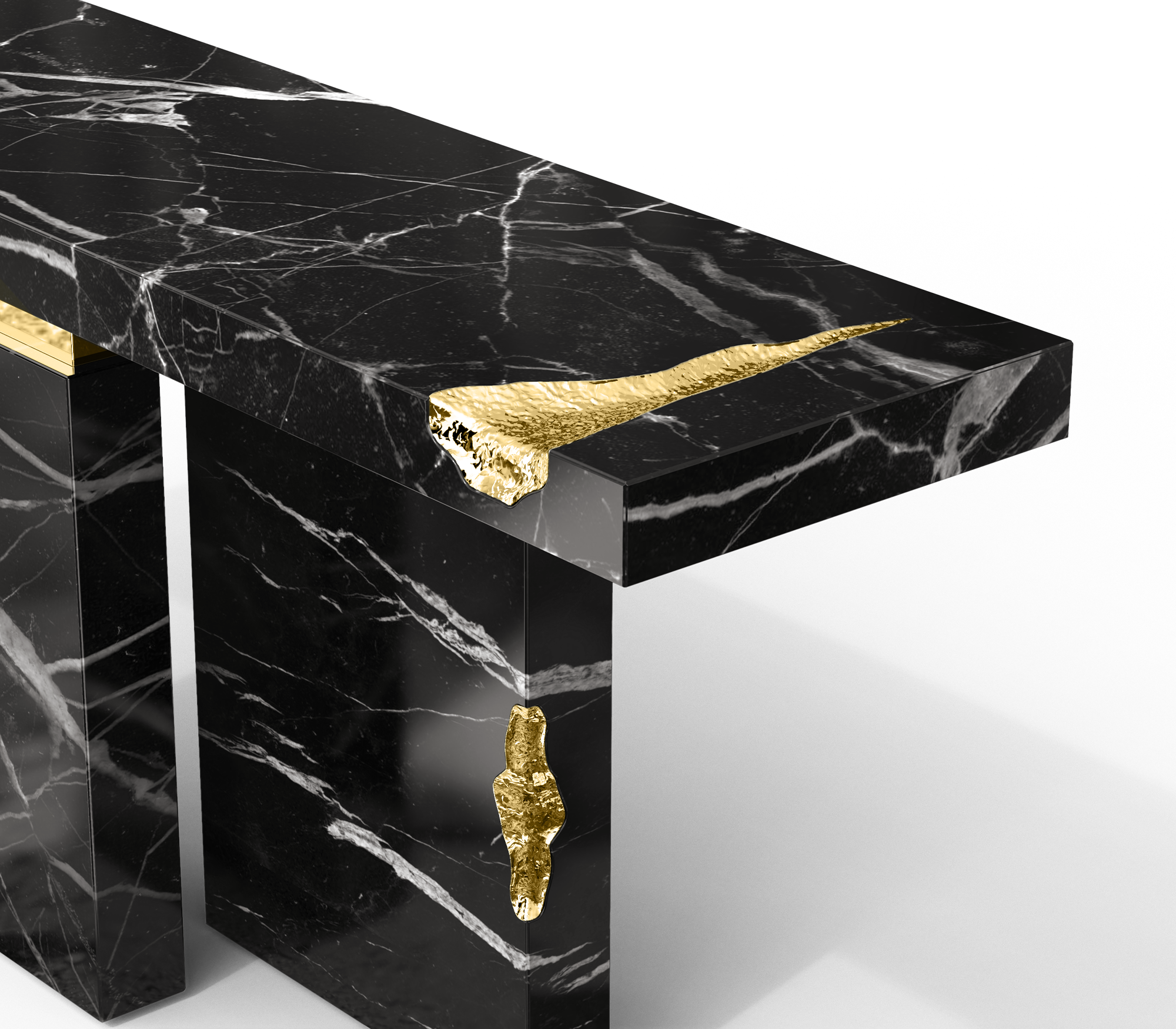 Consolle in Marmo Nero Marquina Dominion