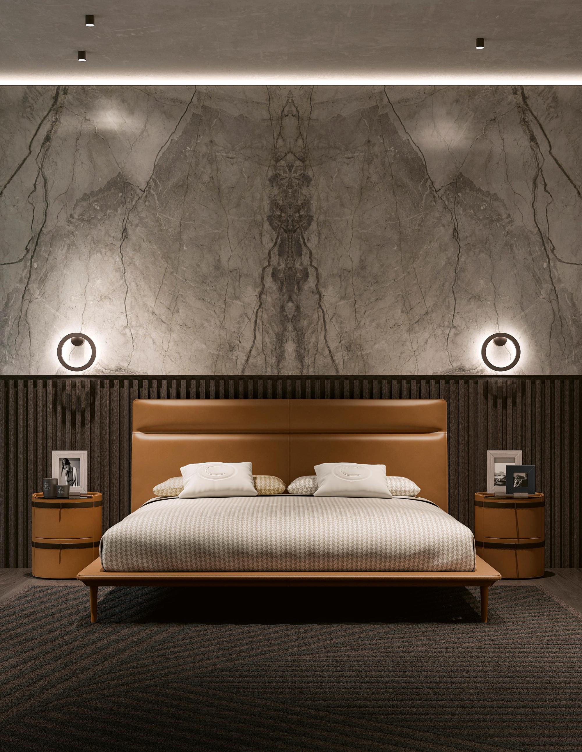 Letto Moderno in Pelle