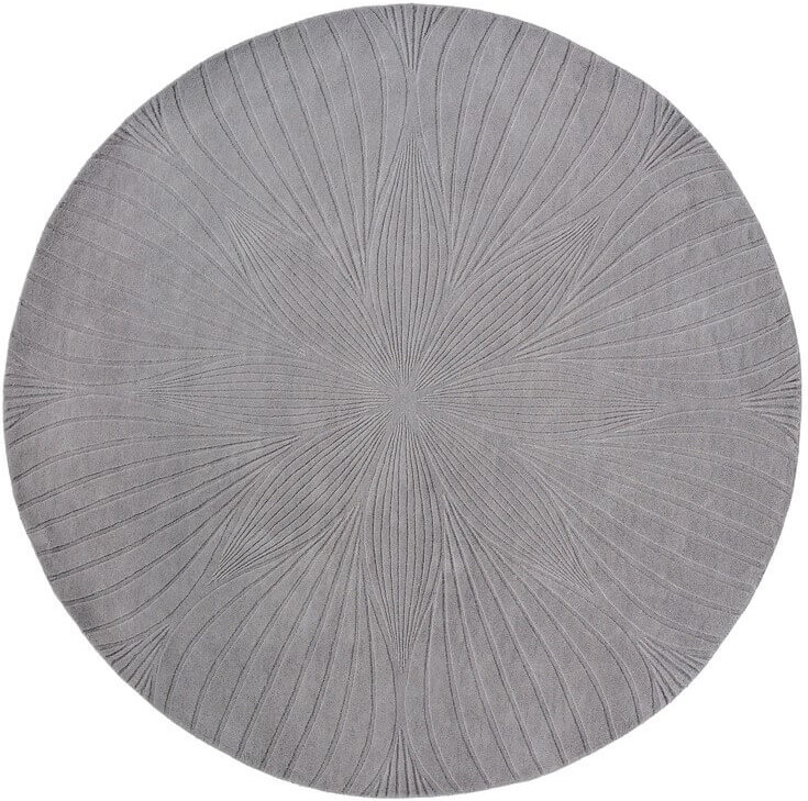 Tappeto Rotondo Folia Grigio 38305 | Misura: Ø 200 cm