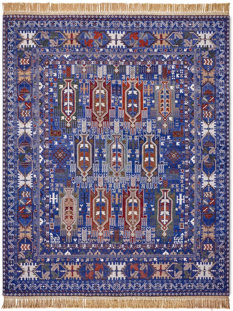 Tappeto Balouch Blu