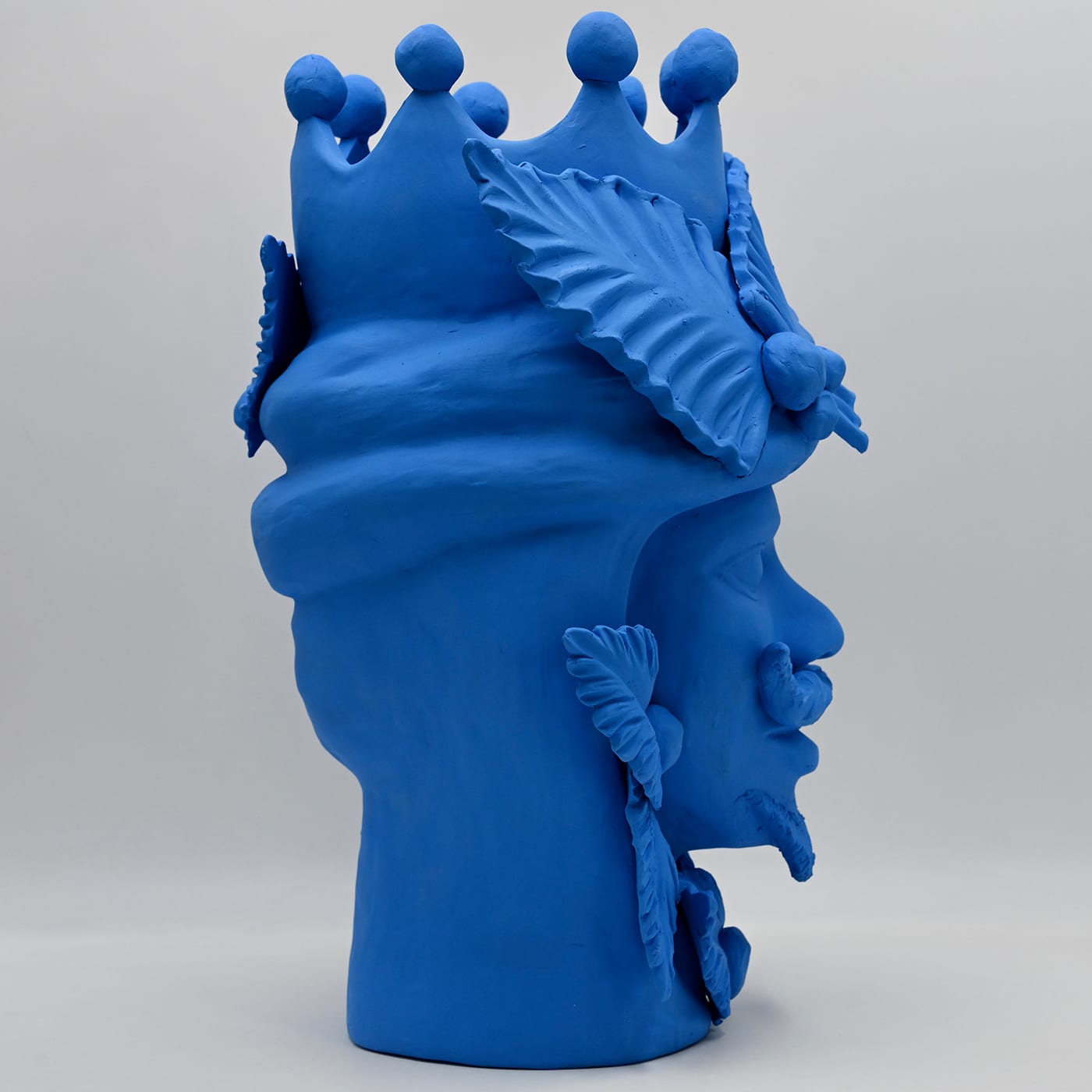Testa di Moro Blu Scultura