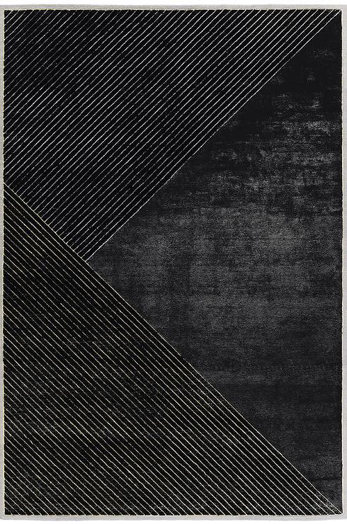 Tappeto Nero Righe