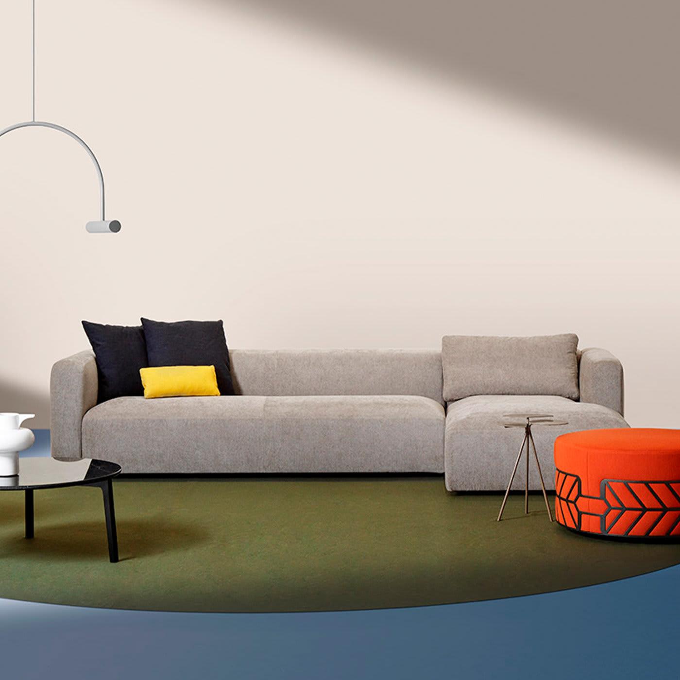 Belte Pouf Rosso Moderno