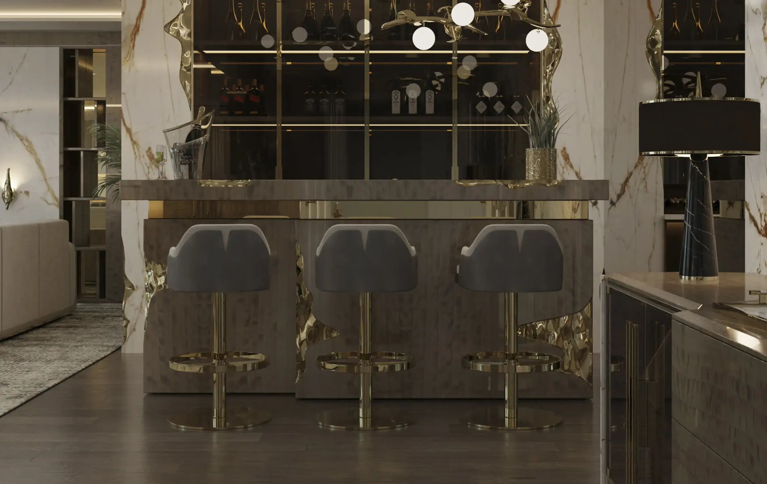 Sedia da Bar Girevole Regal - 3