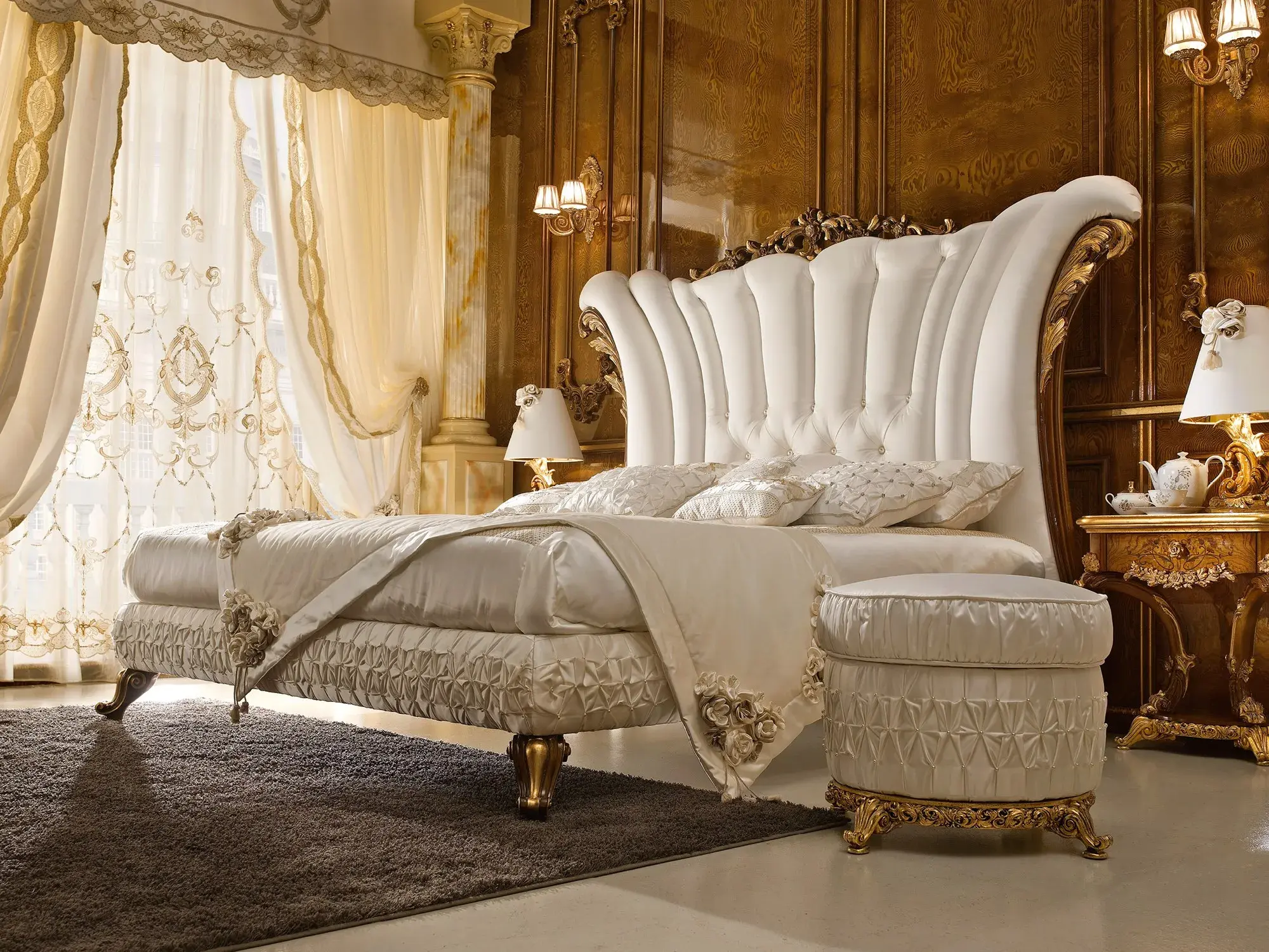 Letto Italiano con Testiera Dolcevita