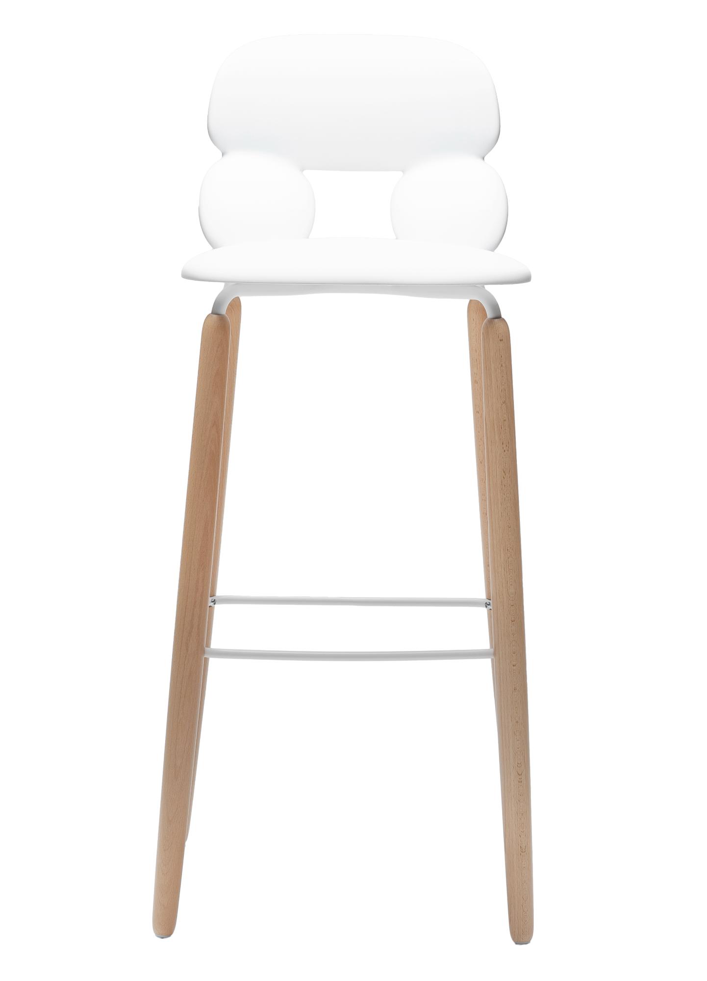 Sgabello da Bar Nube W SG-80 Bianco