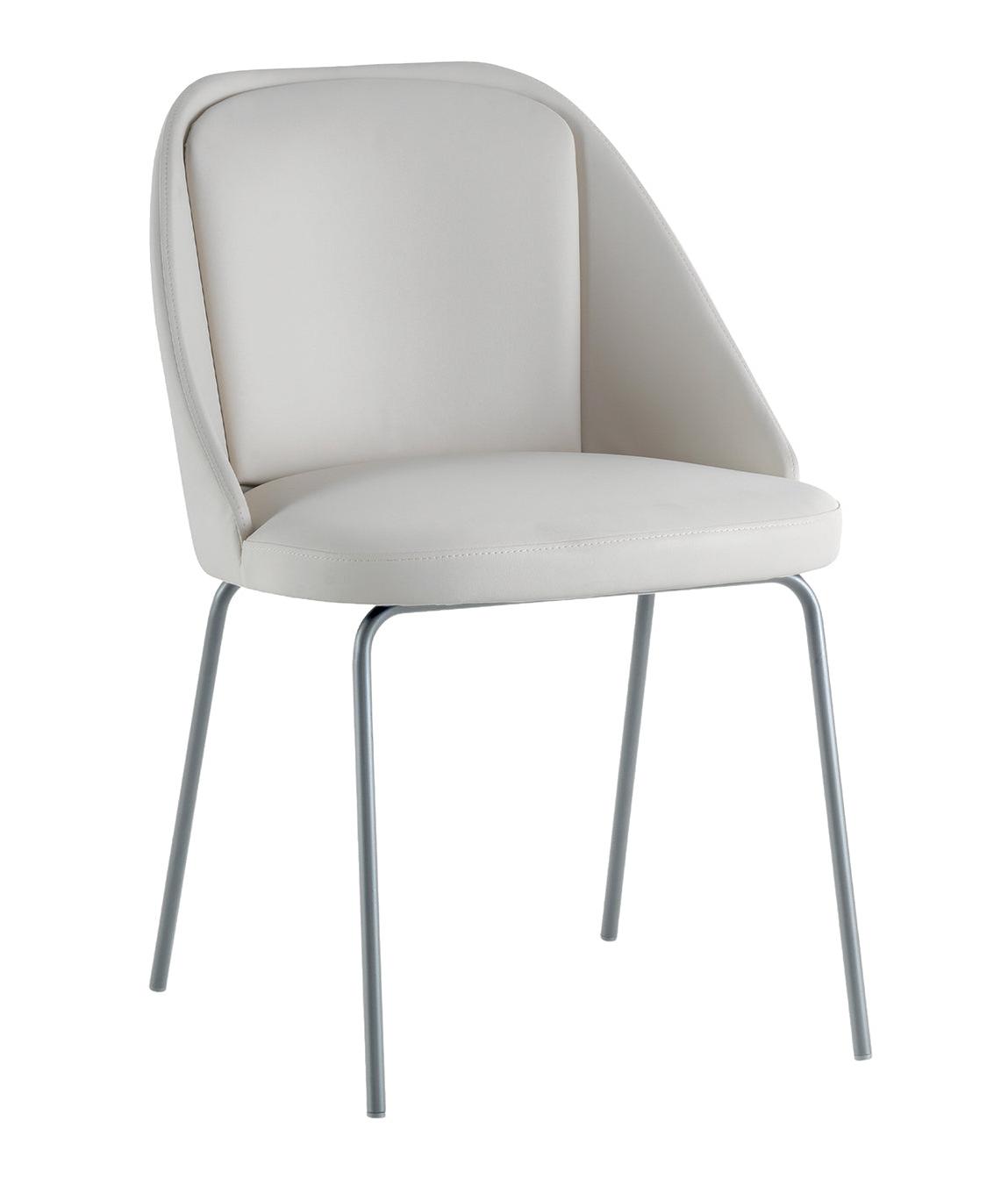 Sedia in pelle Amy
