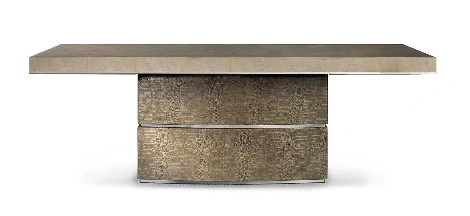Tavolo Allungabile Pelle/Legno