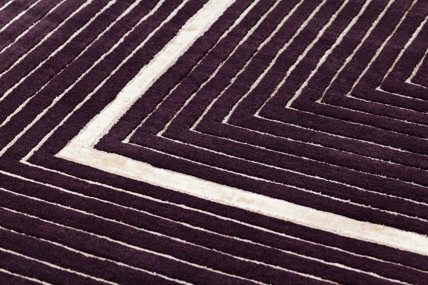 Tappeto Viola Cornice