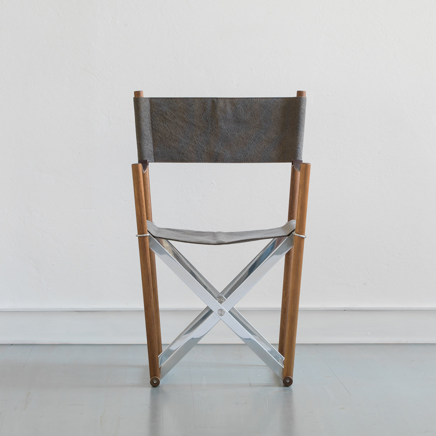 Sedia in Cotone Regista | Base / Piedistallo: Iroko Wood