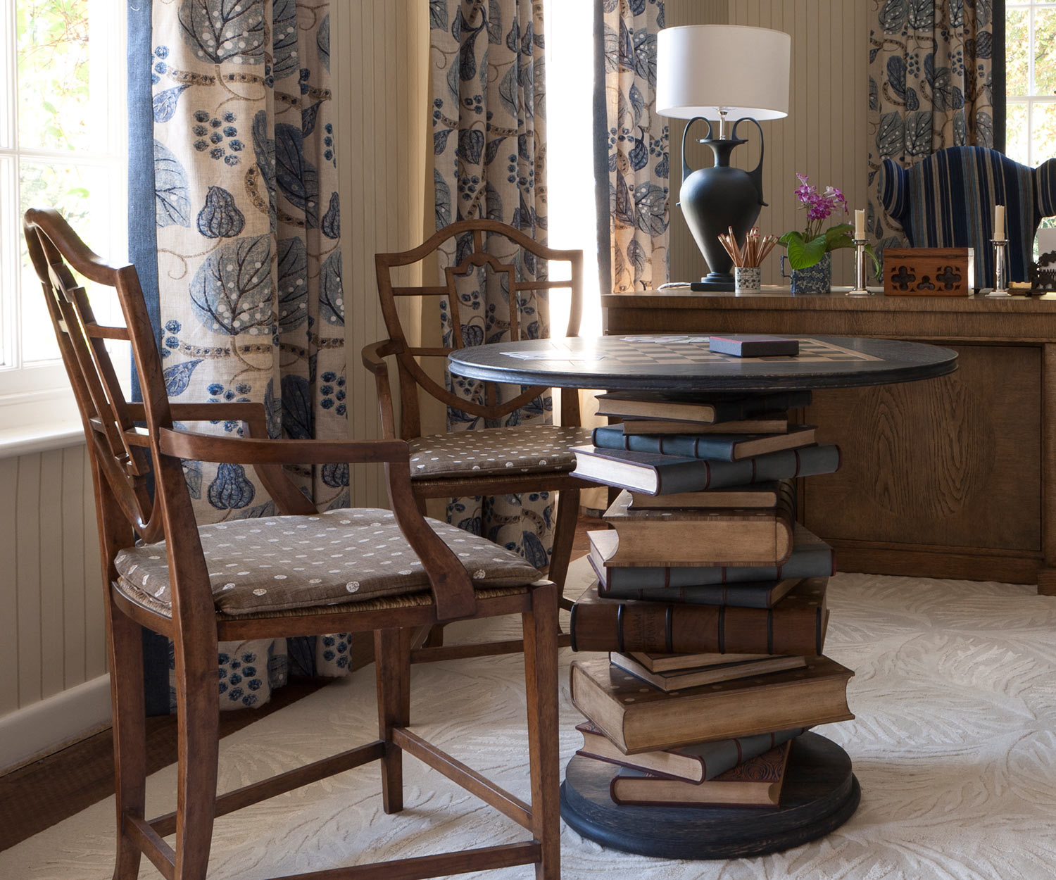 Tavolo da gioco Tenbury Navy Oak