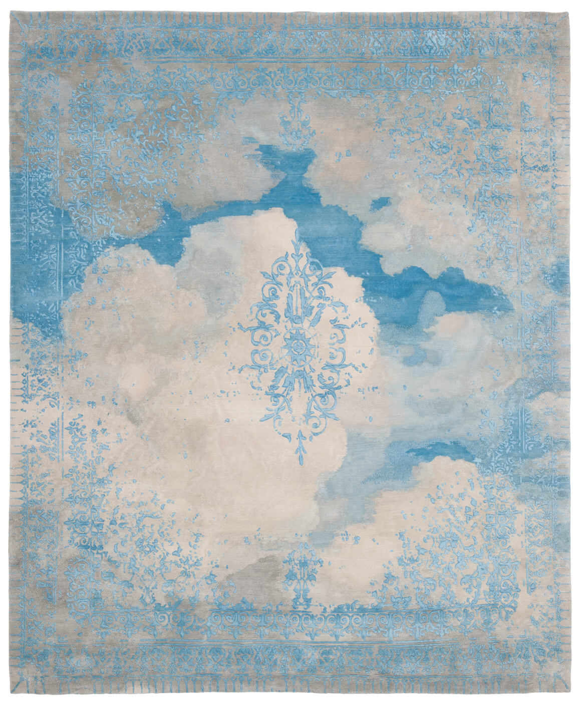 Tappeto Ferrara Cloud Special Rocked Blu