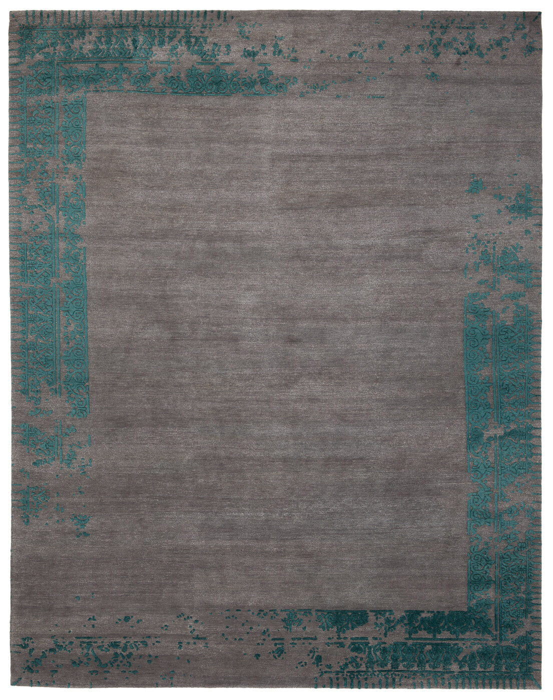 Tappeto Ferrara Speciale Bordo Grigio Blu