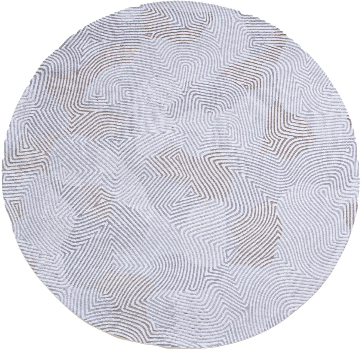 Tappeto Rotondo Oyster White 9228