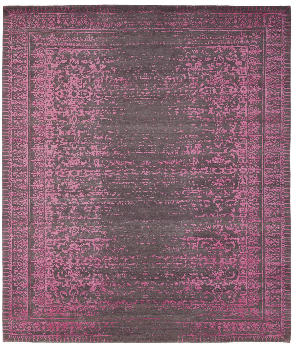 Tappeto Ferrara Stomped Reverse Grigio Rosa