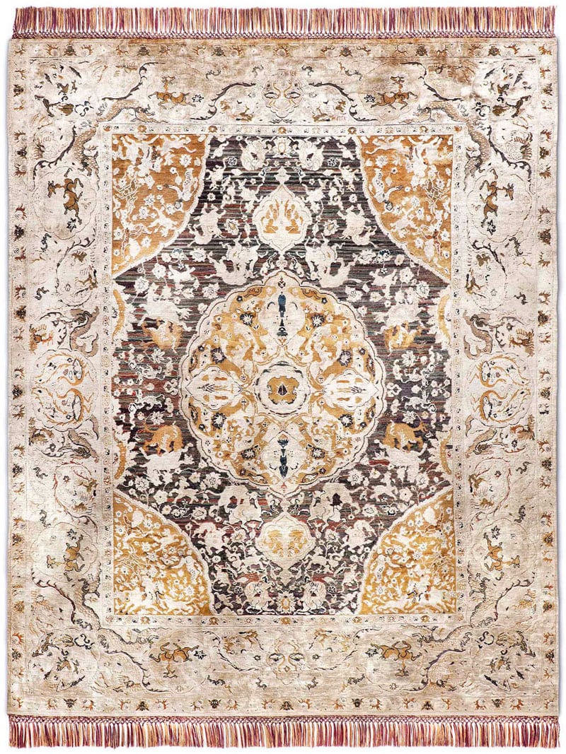 Tappeto Lusso Oro Annodato