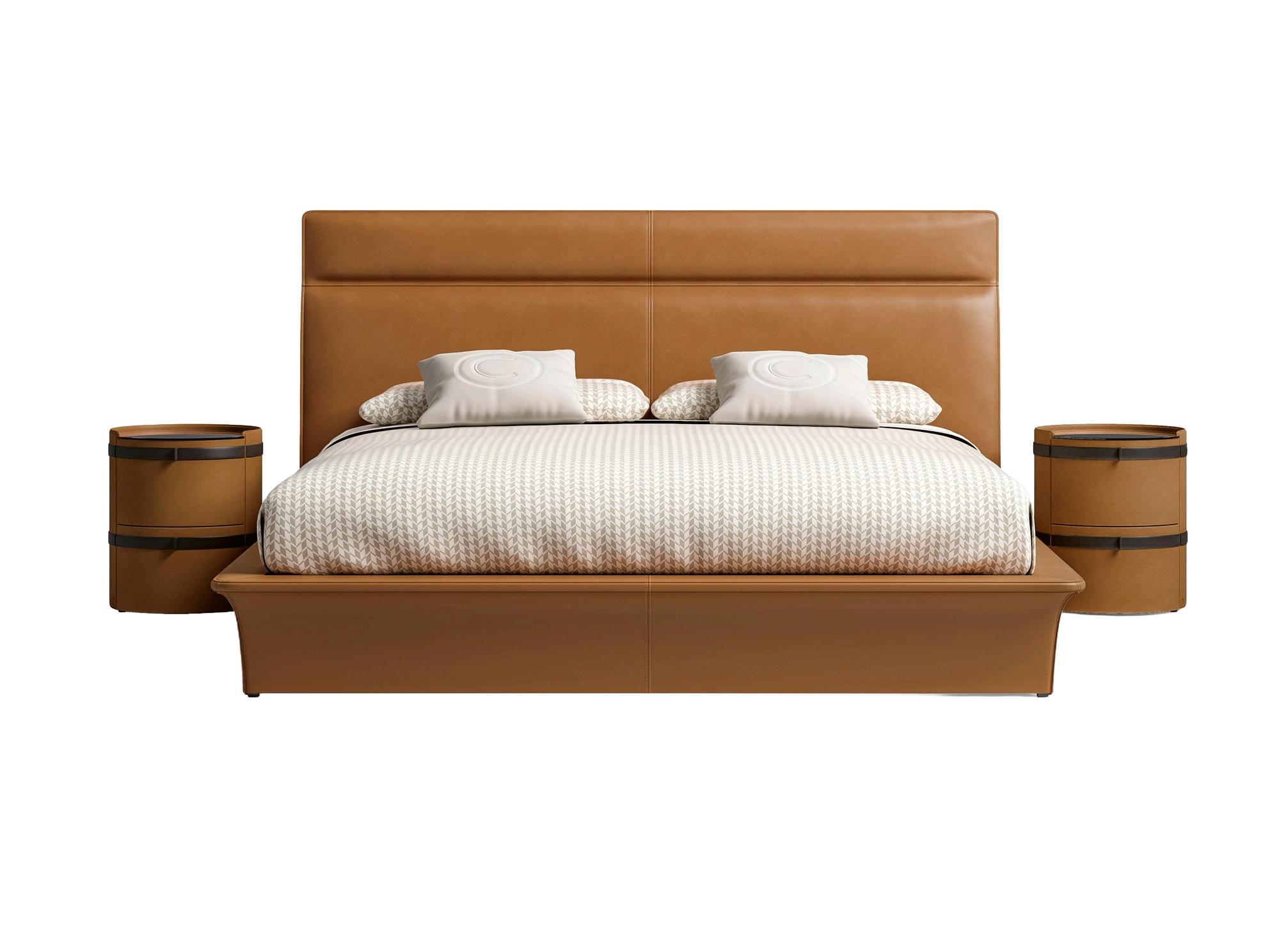 Letto Moderno in Pelle con Testiera | Misura del materasso: 180 x 200 cm