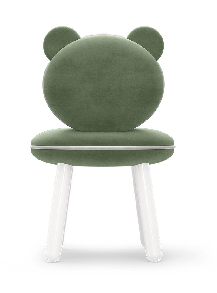 Sedia Per Bambini Fluffy Bear Green