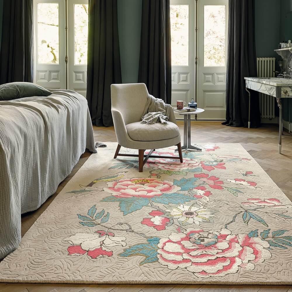 Tappeto Peonia Corallo 37902