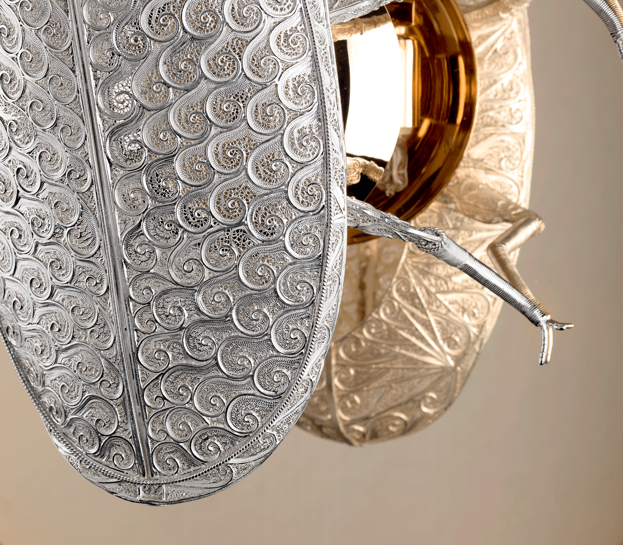 Lampada da Parete Filigree Scarab
