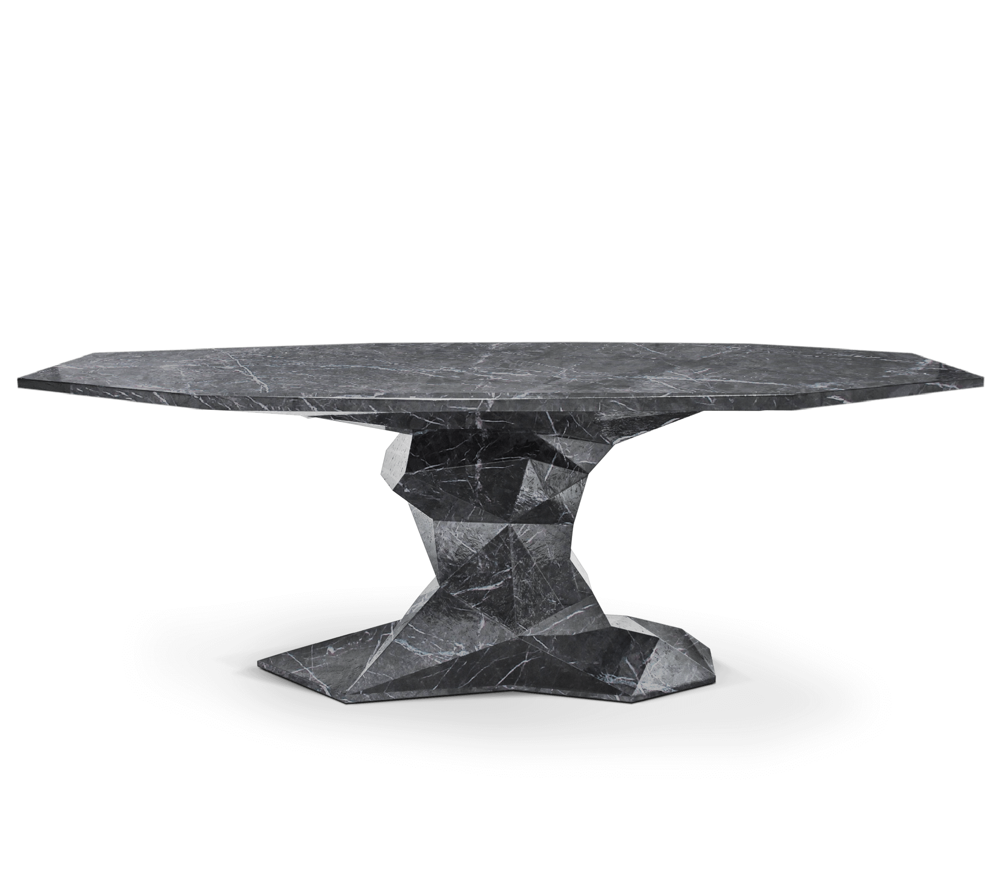 Tavolo da Pranzo Luxe Effetto Marmo Bonsai