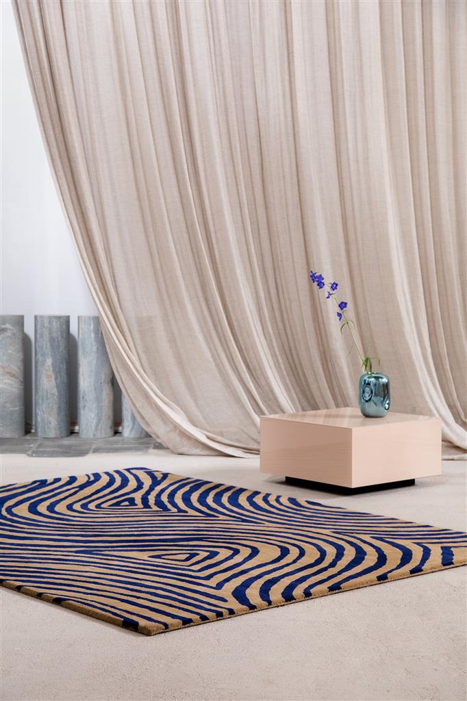 Tappeto Decor Groove Blu Elettrico