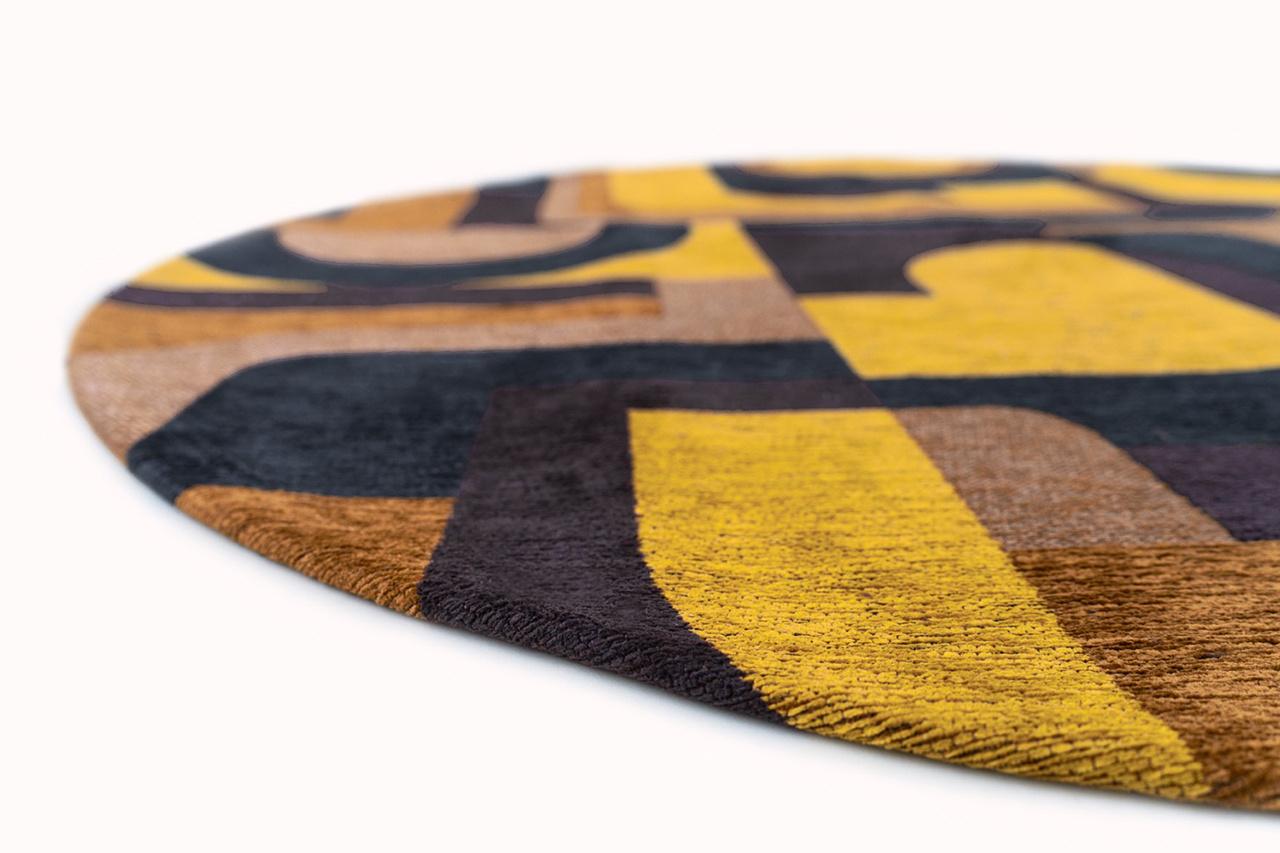 Tappeto Rotondo Yellow Meyer 9210