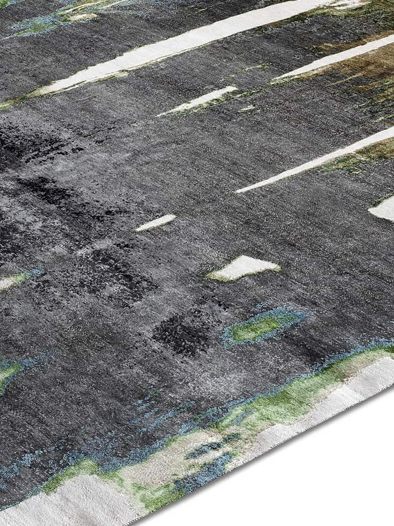 Tappeto Tessuto Nero/Beige