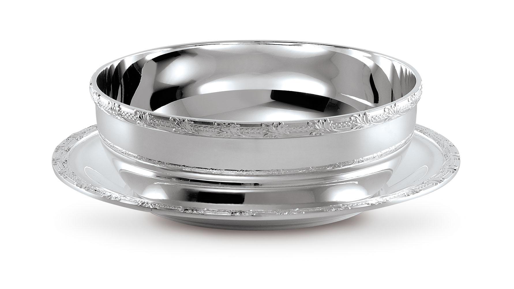 Finger Bowl Royal In Argento Con Piattino