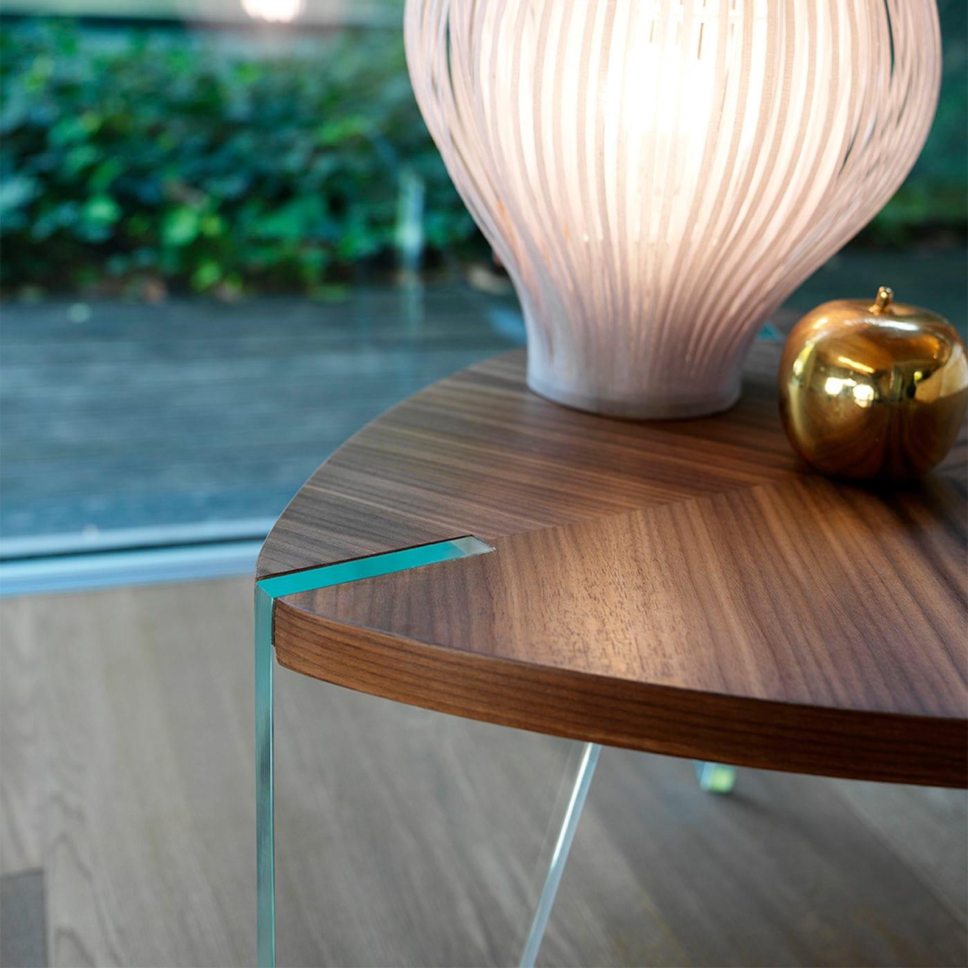 Tavolino Marrone Sospeso | Dimensioni: Ø 60 cm