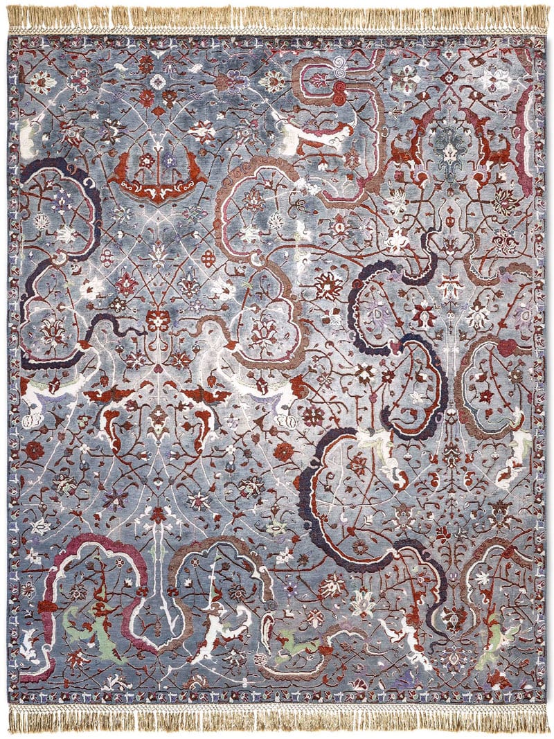 Tappeto Lusso Tabriz Carbone