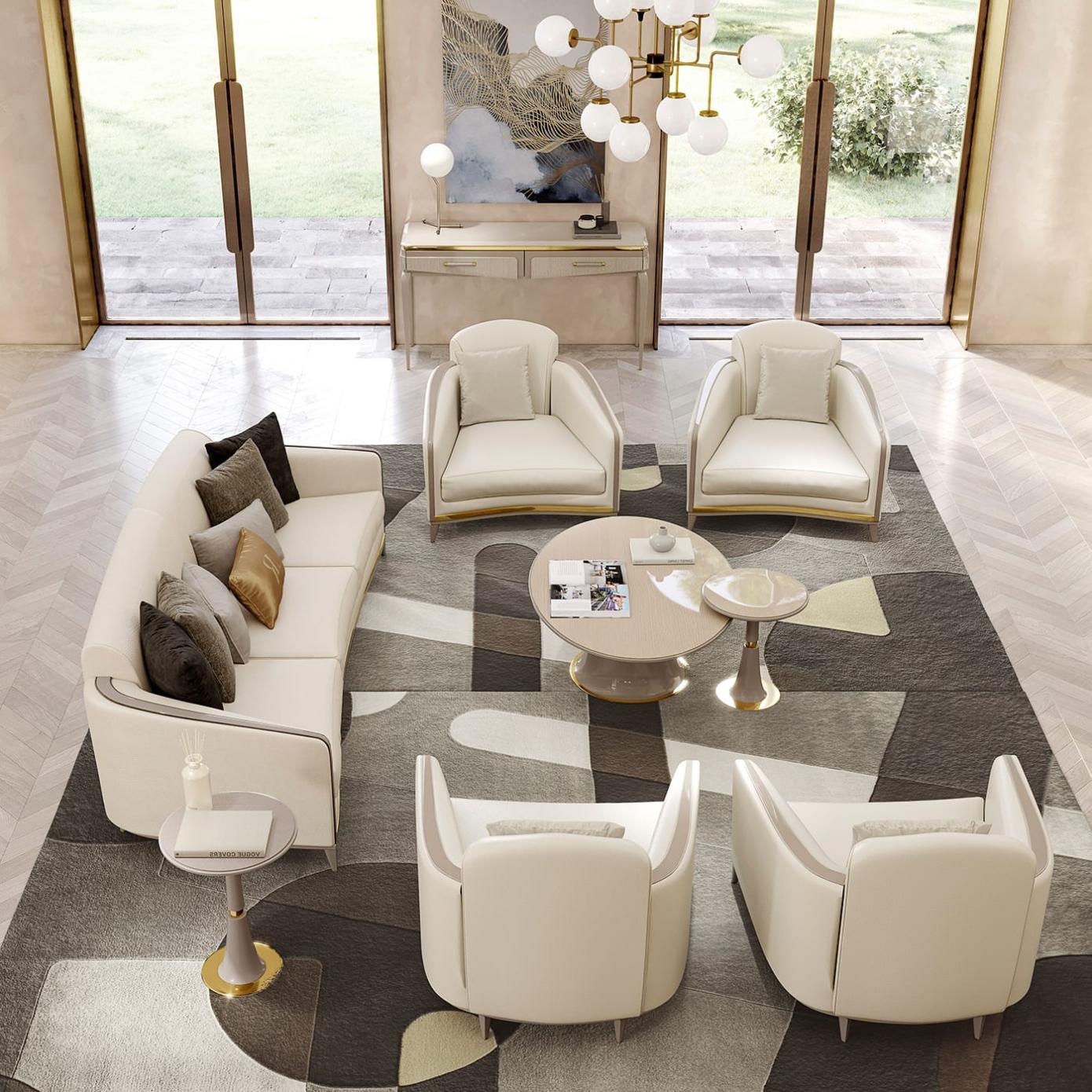 Divano Beige a 3 Posti Elegance | Configurazione: Con cuscini