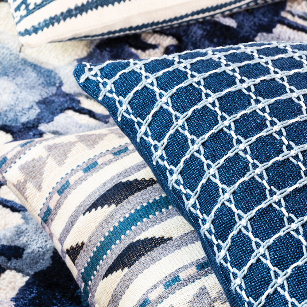 Cuscino Maliana Indigo 50 × 35