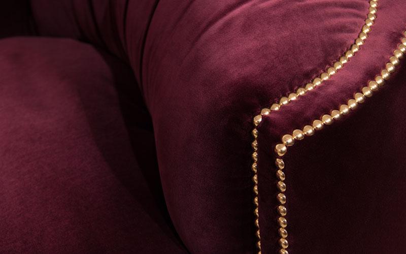 Divano Curvo Premium Comfort Rosso